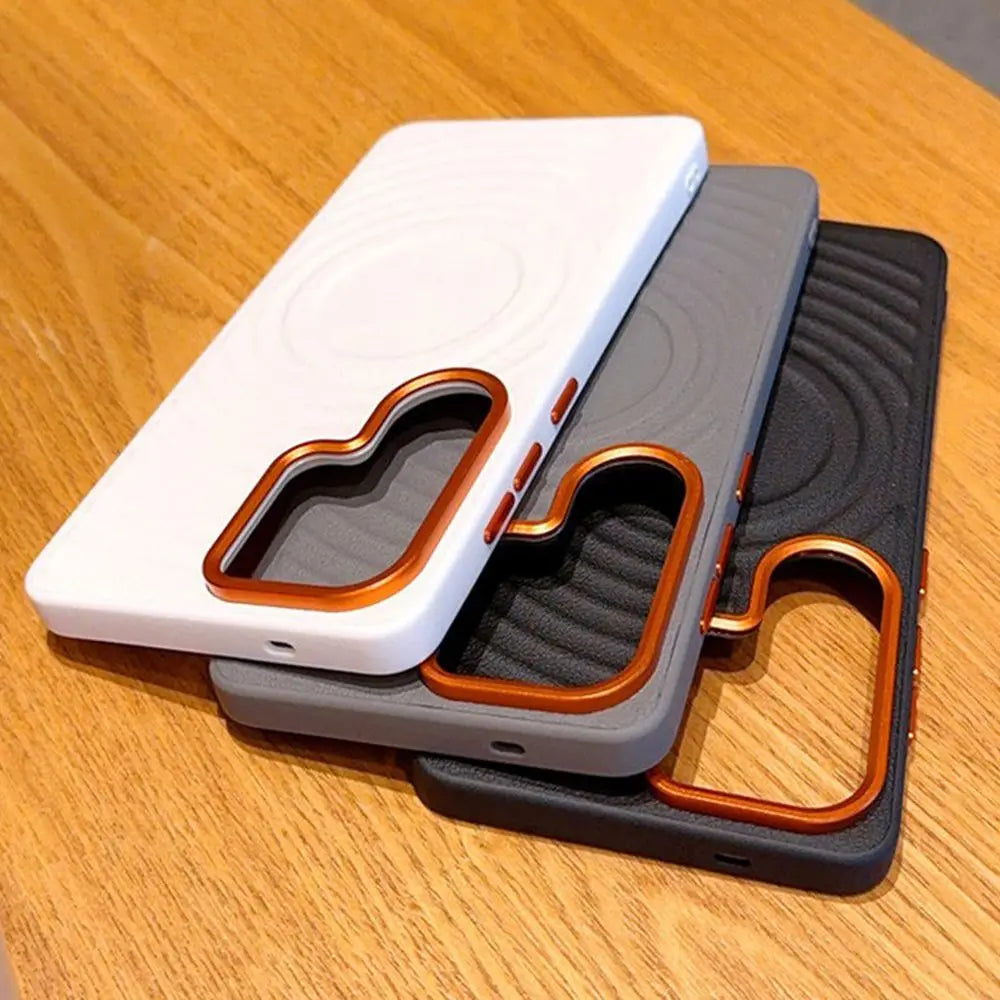 Galaxy Magnetic Ripple Leather Case