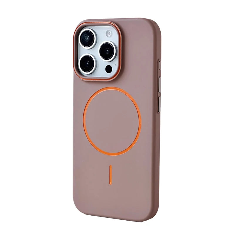 iPhone MagSafe Color-block Matte Case