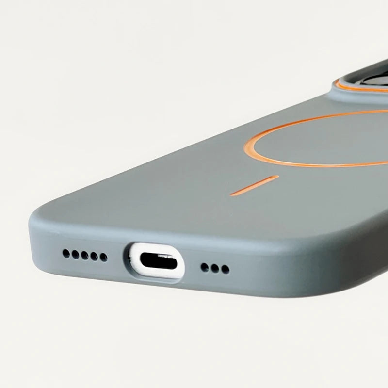 iPhone MagSafe Color-block Matte Case