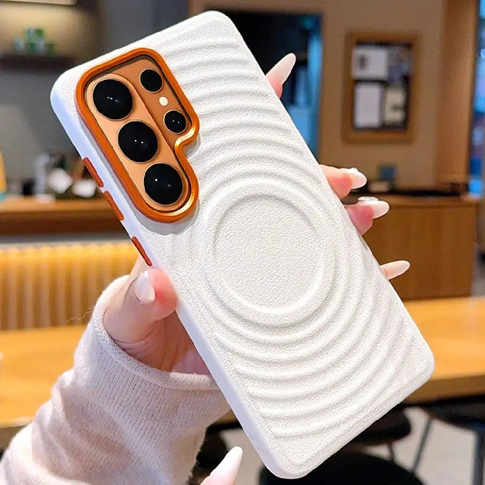 Galaxy Magnetic Ripple Leather Case