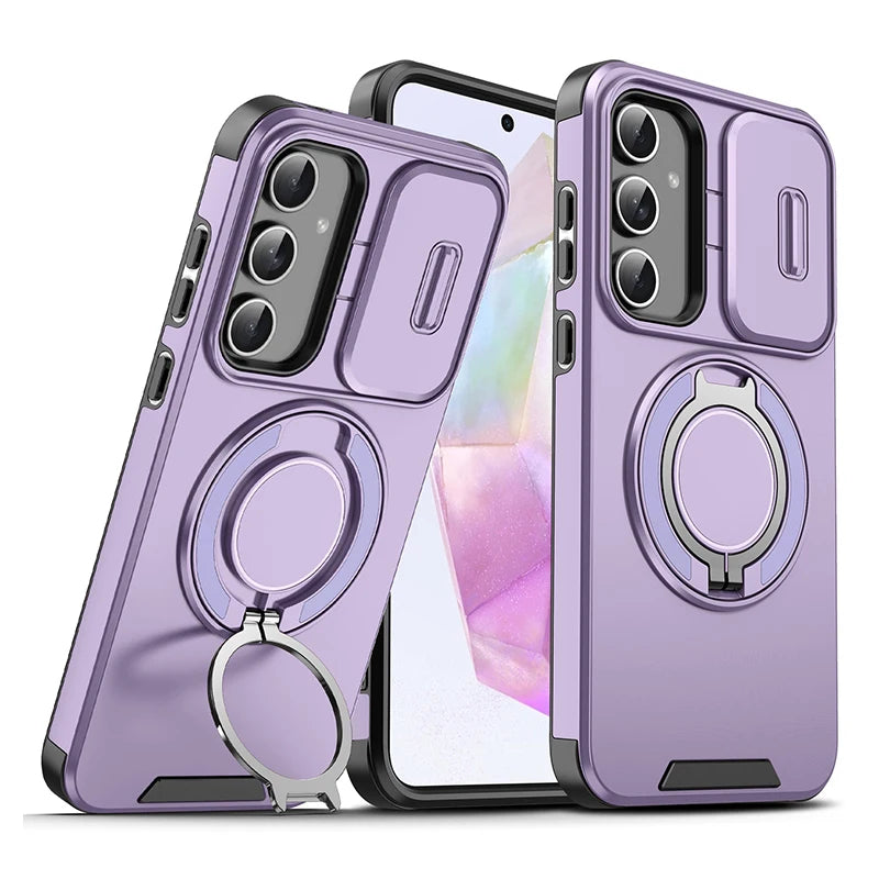 Galaxy Magnetic Armor Slide Camera Case