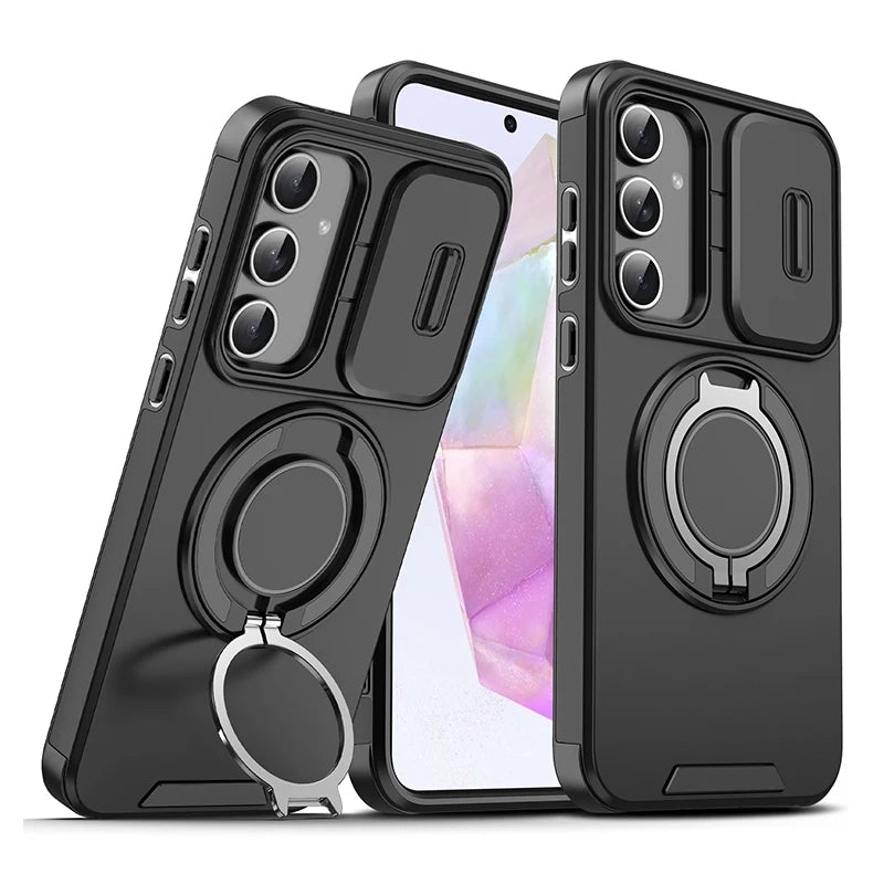 Galaxy Magnetic Armor Slide Camera Case