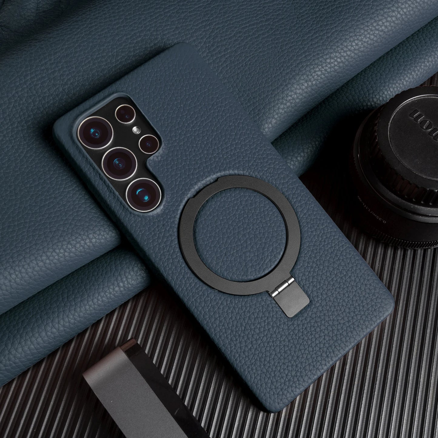 Galaxy Lychee Leather Foldable Case
