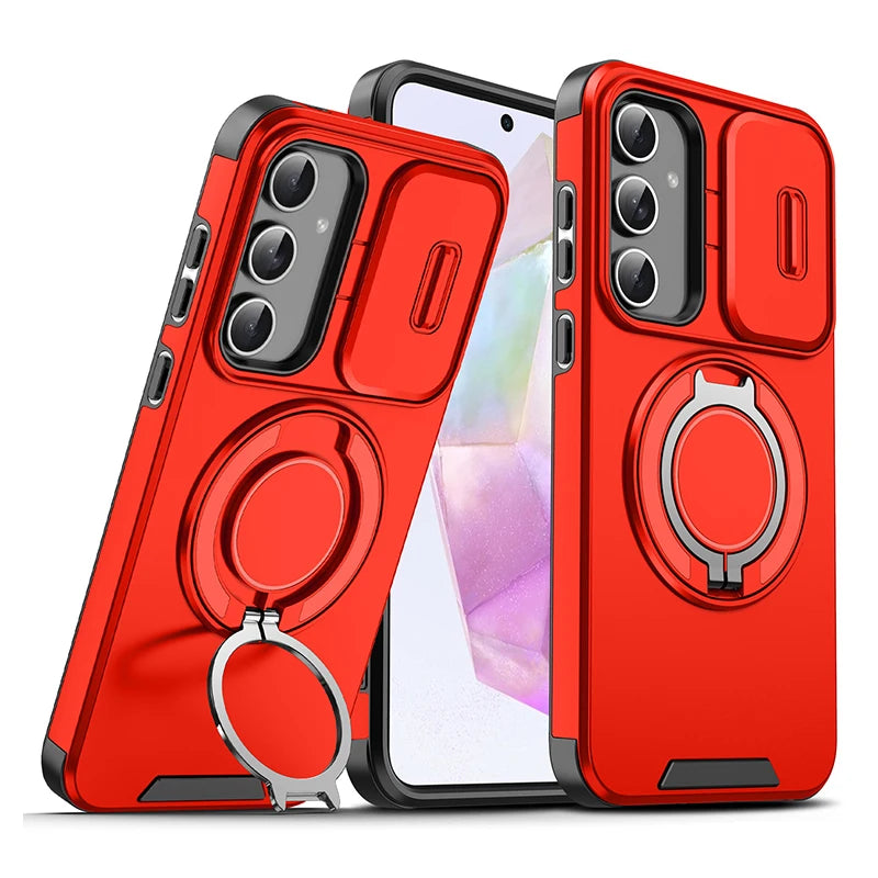 Galaxy Magnetic Armor Slide Camera Case