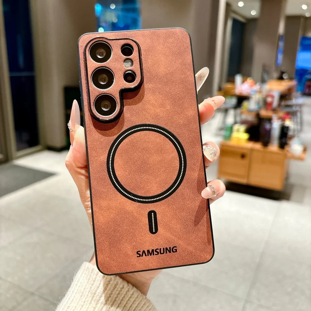 Samsung MagSafe Leather Shockproof Case
