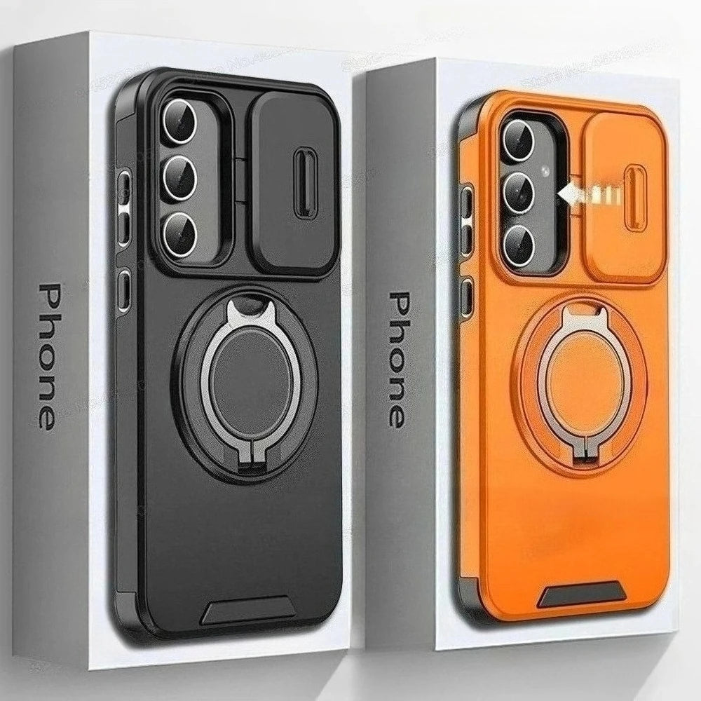 Galaxy Magnetic Armor Slide Camera Case