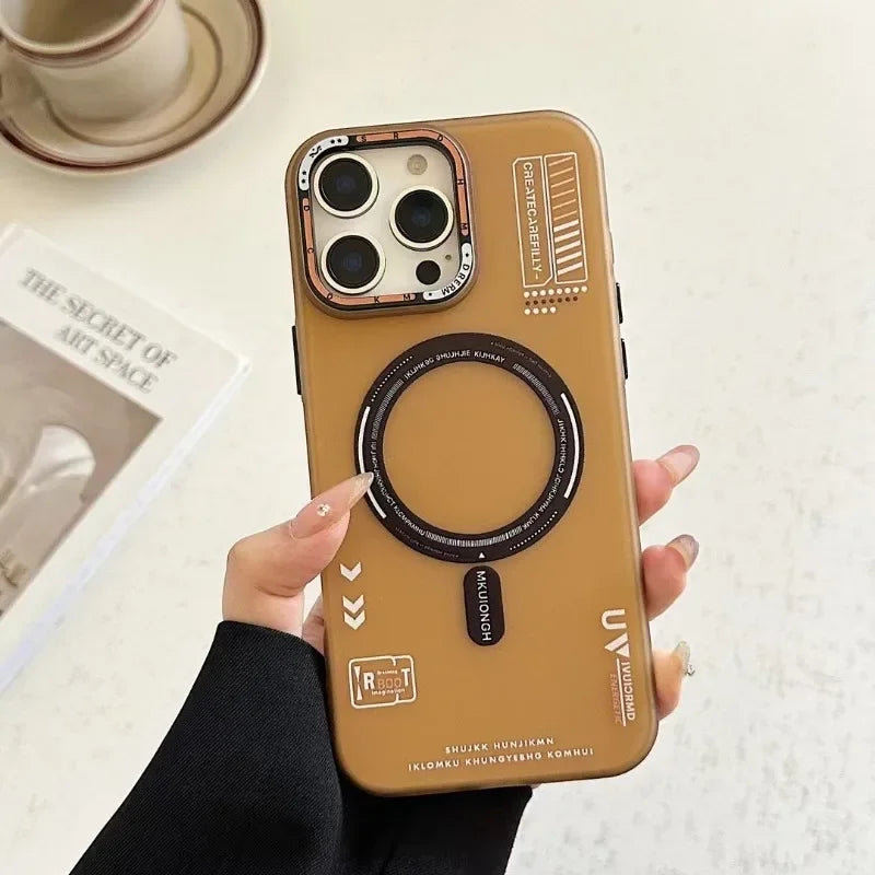 iPhone MagSafe Frosted Metal Lens Case